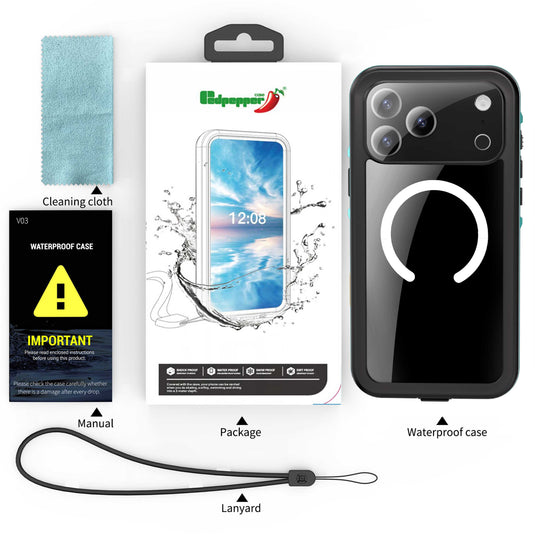 [MagSafe Compatible][DUP Series] Apple iPhone 17/Air/Pro/Pro Max - Redpepper IP68 Waterproof Heavy Duty Tough Armor Case - i-Station Mobile Phone & Electronic Device Repair and Accessories