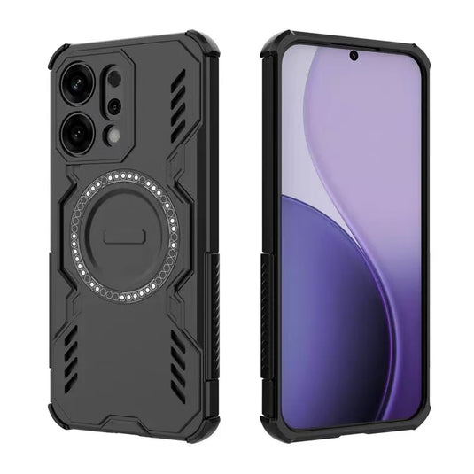 [Magsafe Compatible] OPPO A5 Pro 5G PC + TPU Magnetic Butterfly Armor Case With Hollow Heat Dissipation