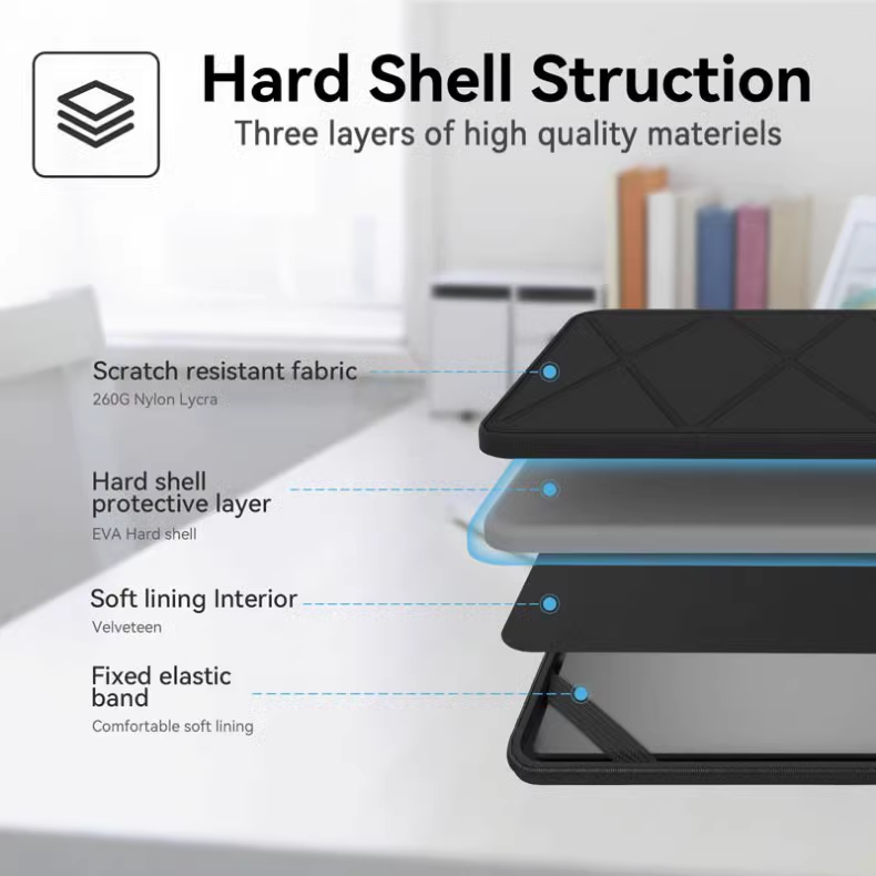 Load image into Gallery viewer, Apple MacBook Air &amp; Pro 13” - 16.2” Smatree Hard EVA Shockproof Protective Sleeve Case
