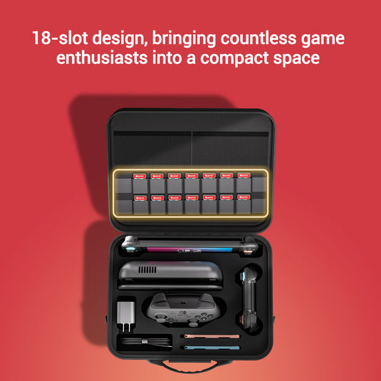 [With Shoulder Strap] Nintendo Switch 2 (2025) Heavy Duty Waterproof All-in-one Multifunction Durable Carry Box Travel Storage Suitcase
