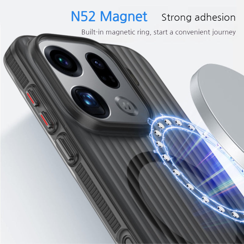 Load image into Gallery viewer, [Magsafe Compatible] OPPO Find X9 Pro - Frosted Semi-Transparent Grid Texture PC Case
