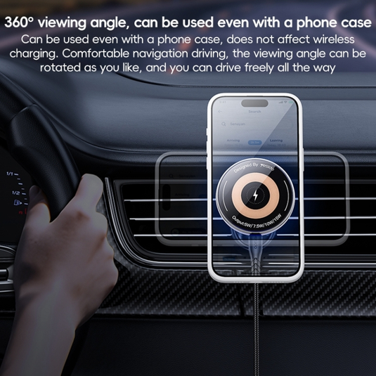 Yesido 15W Magnetic Wireless Charging Car Air Outlet Phone Holder - i-Station Mobile Phone & Electronic Device Repair and Accessories