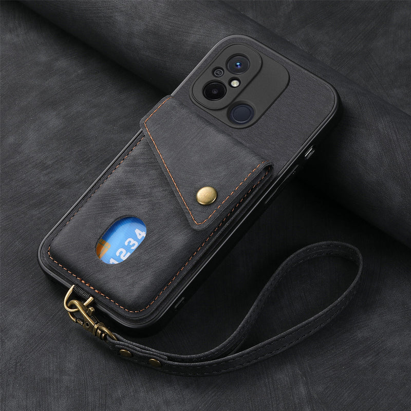 Load image into Gallery viewer, [With Lanyard] Xiaomi Redmi K60 Ultra/Pro Leather Card Holder Full-Wrap Shockproof Wallet Series Case
