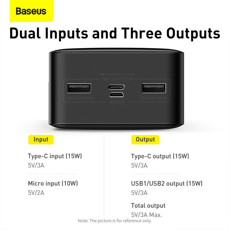 Load image into Gallery viewer, Baseus Bipow Digital Display Fast Charge Power Bank 30000mAh 15W PPBD050201
