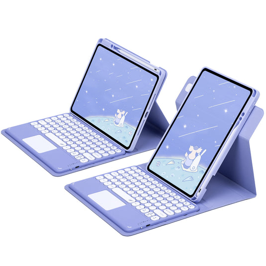 [Detachable] Apple iPad 7/8/9 10.2'' 7/8/9th Gen (2019/2020/2021) Magnetic Touch Wireless Keyboard Case