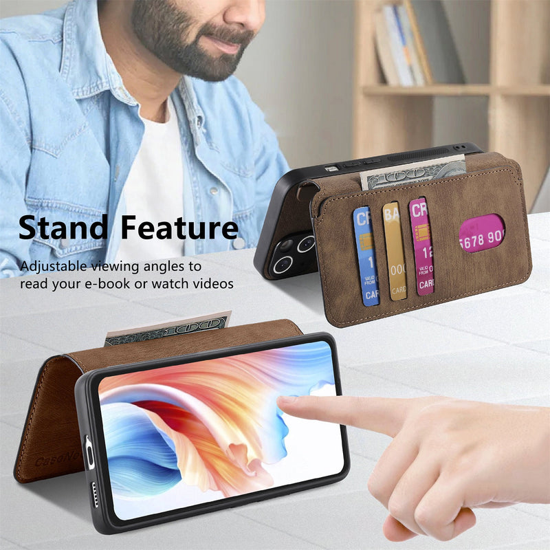 Load image into Gallery viewer, [With Card Slot] Realme 13 Pro / Plus 5G - Multi-functional Leather Wallet Case With Magnetic Flip Cover
