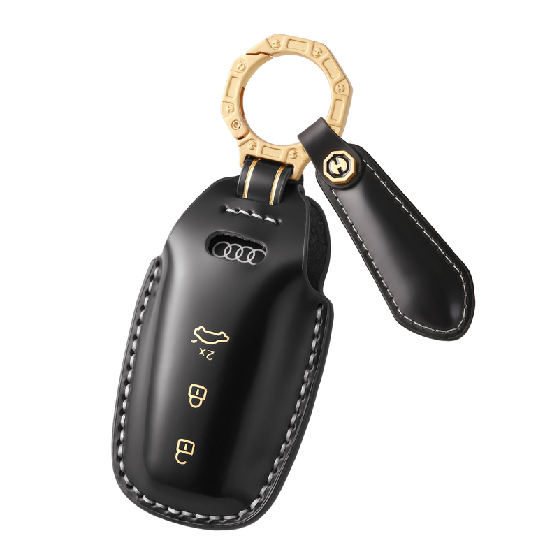 Load image into Gallery viewer, Audi Genuine Leather Protection Car Key Fob Case Cover For A5L 2025, Q6L e-tron 2025
