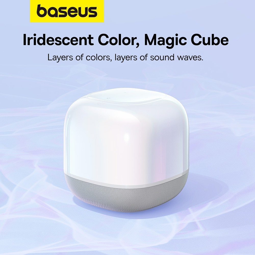 Baseus AeQur V2 Wireless Speaker Moon-White - i-Station Mobile Phone & Electronic Device Repair and Accessories