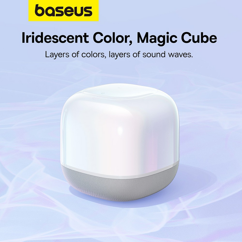 Load image into Gallery viewer, Baseus AeQur V2 Wireless Speaker Moon-White
