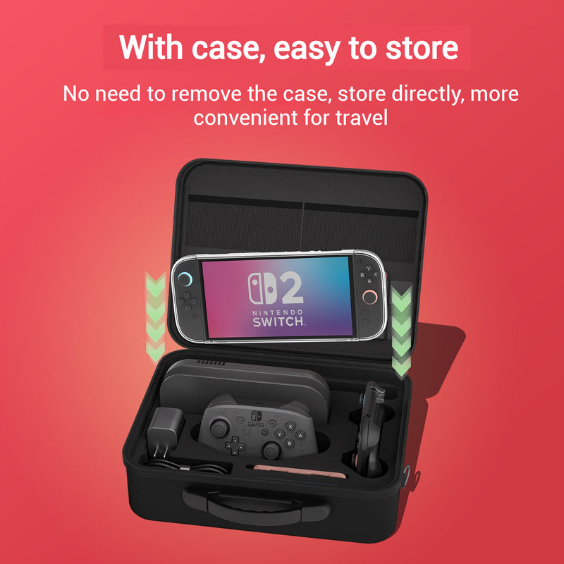 Load image into Gallery viewer, [With Shoulder Strap] Nintendo Switch 2 (2025) Heavy Duty Waterproof All-in-one Multifunction Durable Carry Box Travel Storage Suitcase
