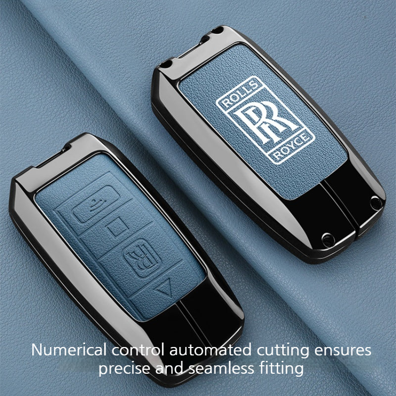 Load image into Gallery viewer, Rolls-Royce Aluminum Alloy Shockproof Car Key Case Cover for Cullinan, Phantom, Ghost, Wraith, and Dawn (Copy)
