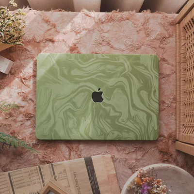 Apple MacBook Air 13"  (A1932 & A2179 & A2337) - 3D Velvet Touch PU Full-Body Protection Cover Case - i-Station Mobile Phone & Electronic Device Repair and Accessories