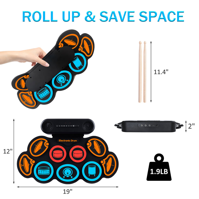 Load image into Gallery viewer, Kids Roll-Up Portable Electronic Drum Pad Kit - i-Station Mobile Phone &amp; Electronic Device Repair and Accessories
