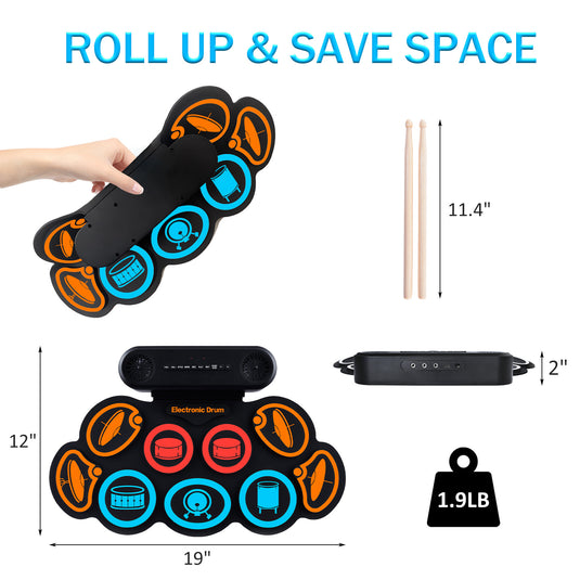 Kids Roll-Up Portable Electronic Drum Pad Kit - i-Station Mobile Phone & Electronic Device Repair and Accessories