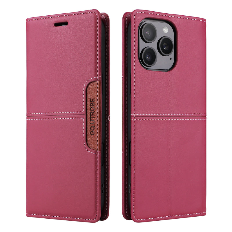 Load image into Gallery viewer, [With Card Slot] Apple iPhone 15/Pro/Pro Max/Plus Leather Flip Shockproof Wallet Series Case
