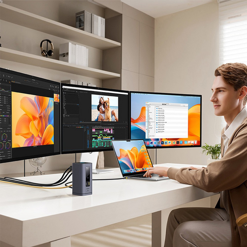 Load image into Gallery viewer, Baseus Spacemate Series 11-in-1 (MAC) Docking Station-Space Grey
