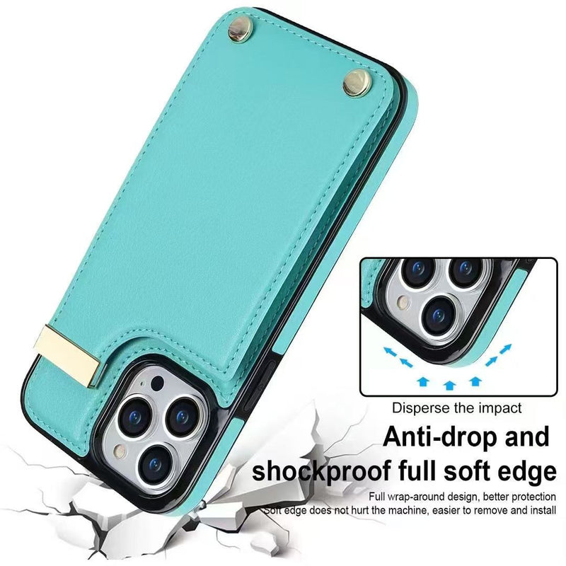 Load image into Gallery viewer, [With Card Slot] Apple iPhone 14/Plus/Pro/Pro Max Leather Minimalist Shockproof Wallet Series Case
