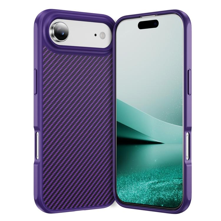 Load image into Gallery viewer, iPhone 17/Air/Pro/Pro Max Kevlar Carbon Fiber Texture Shockproof Heavy Duty Case with Hidden MagSafe Magnetic
