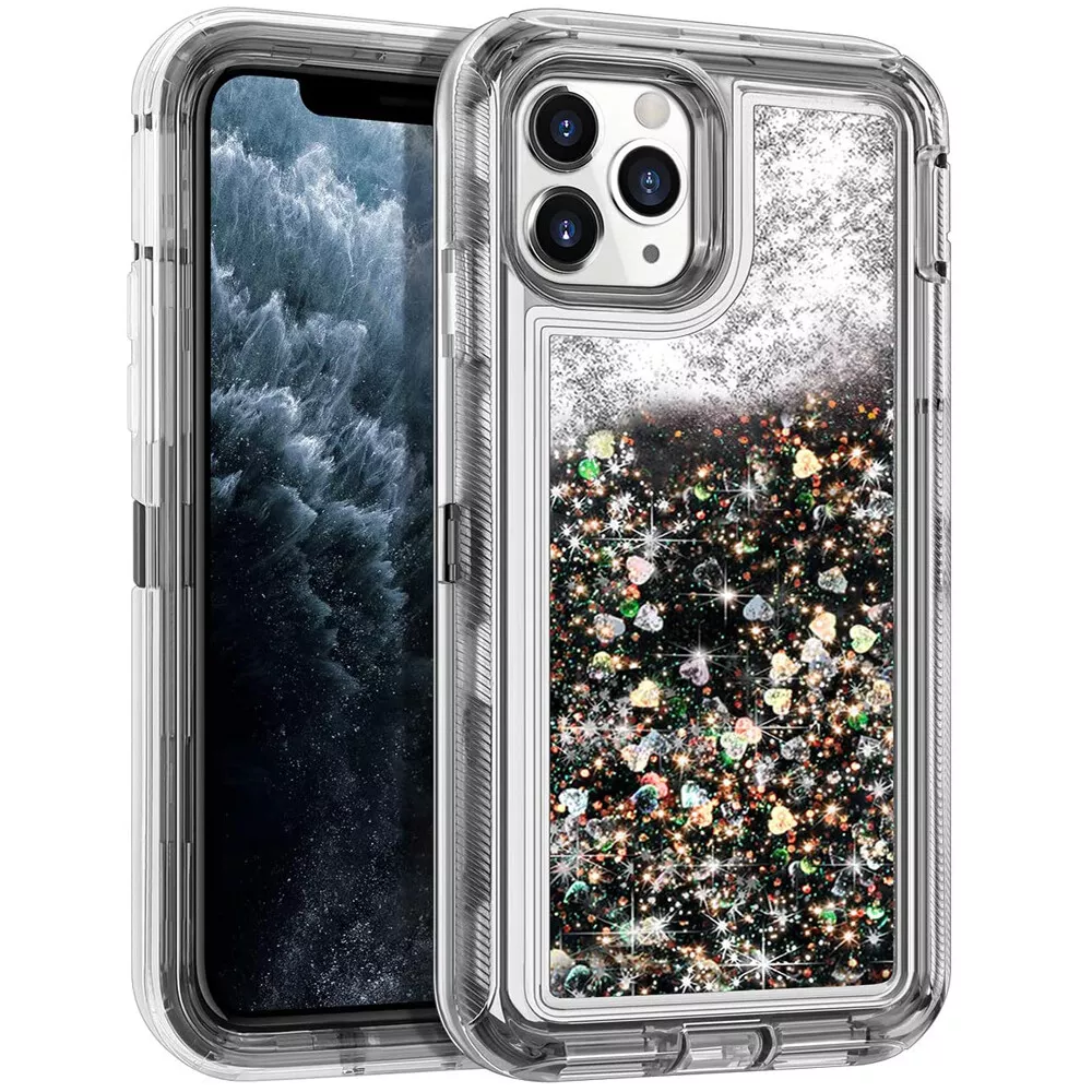 Apple iPhone 6/6S/7/8/Plus/SE 2020 Glitter Clear Transparent Liquid Sand Watering Case - i-Station Mobile Phone & Electronic Device Repair and Accessories