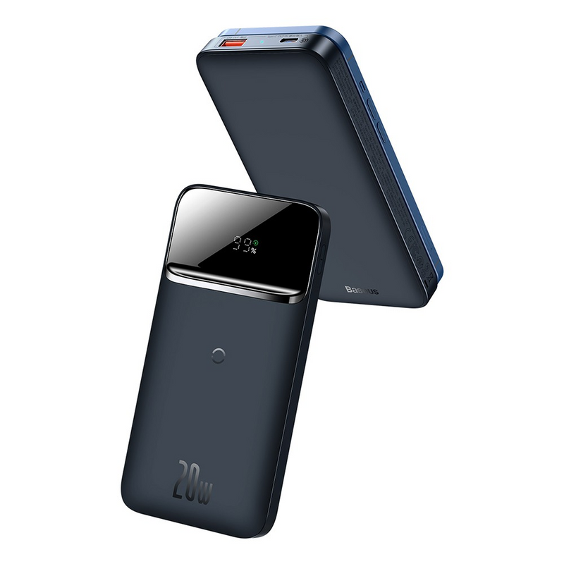 Load image into Gallery viewer, Baseus Magnetic Wireless Quick Charging Power Bank 10000mAh 20W (2022 Overseas Edition) PPCX010201 - Blue
