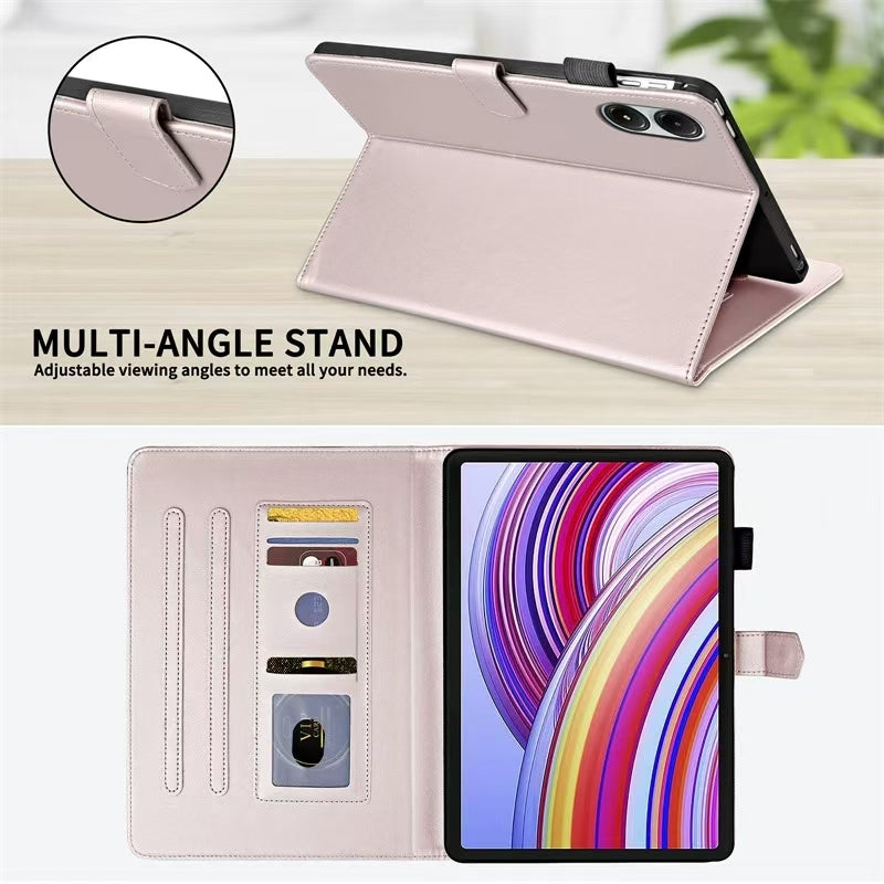 Load image into Gallery viewer, [With Card Slot] Xiaomi Redmi Pad Pro 12.1’’ 2024 Business PU Leather Tablet Protective Case
