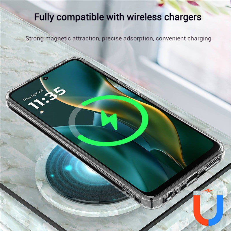 Load image into Gallery viewer, [Magsafe Compatible] Motorola Moto Edge 60 Stylus - Acrylic Transparent Shockproof Case
