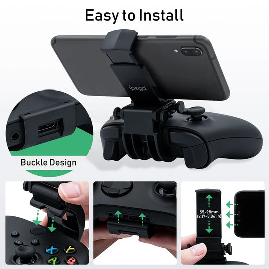 Xbox Series S/Series X/Xbox One/Elite 2 Game Controller Adjustable Gamepad Phone Holder Clip Bracket - Polar Tech Australia