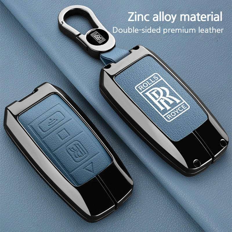 Load image into Gallery viewer, Rolls-Royce Aluminum Alloy Shockproof Car Key Case Cover for Cullinan, Phantom, Ghost, Wraith, and Dawn (Copy)
