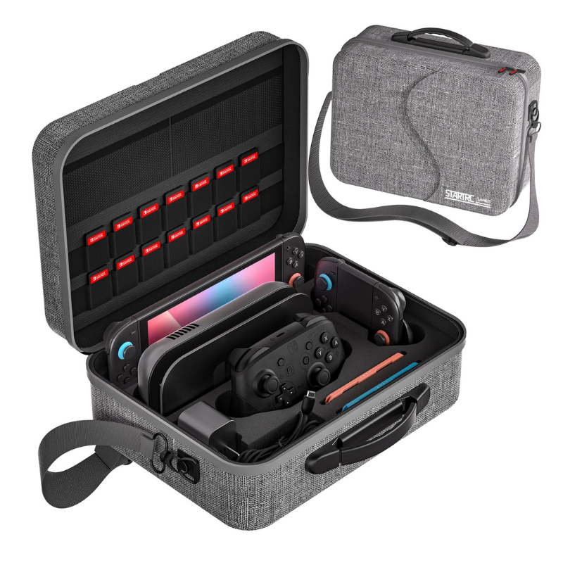Load image into Gallery viewer, [With Shoulder Strap] Nintendo Switch 2 (2025) Heavy Duty Waterproof All-in-one Multifunction Durable Carry Box Travel Storage Suitcase
