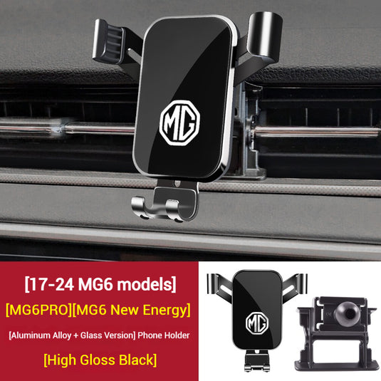 MG Aluminum Alloy + Glass Meterial Car Model-Specific Phone Mounts For MG6 / MG6 PRO / MG6 New Energy (2017–2024 models) - i-Station Mobile Phone & Electronic Device Repair and Accessories