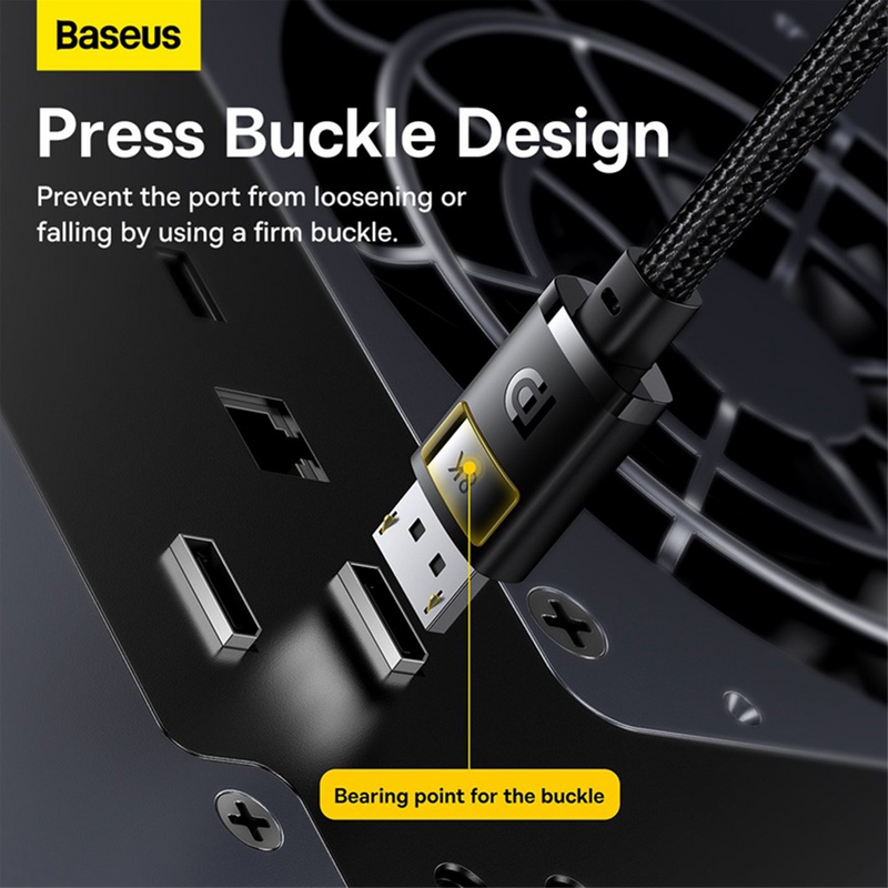 Load image into Gallery viewer, Baseus High Definition Series DP 8K to DP 8K Adapter Cable 5M - Cluster Black - i-Station Mobile Phone &amp; Electronic Device Repair and Accessories
