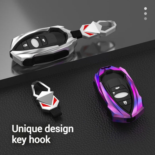 Subaru Mech-style Metal + TPU Full Protection Car Key Fob Case Cover For Outback, Forester, Impreza, WRX, XV, Crosstrek, Legacy
