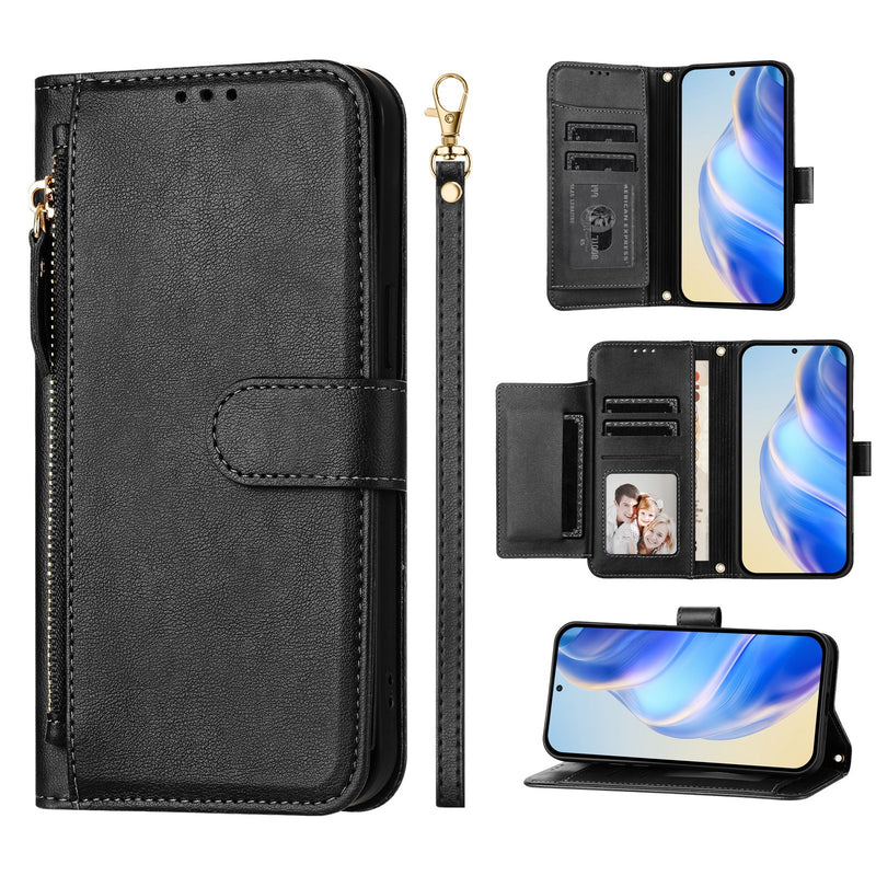 Load image into Gallery viewer, [With Card Slot] VIVO T3x 5G - Multi Functional Leather Magnetic Closure Filp Wallet Case
