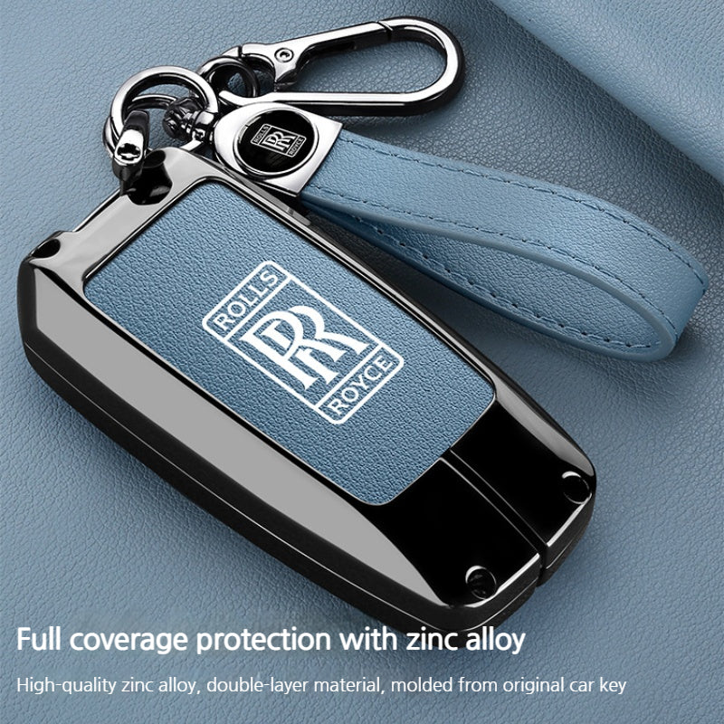 Load image into Gallery viewer, Rolls-Royce Aluminum Alloy Shockproof Car Key Case Cover for Cullinan, Phantom, Ghost, Wraith, and Dawn (Copy)
