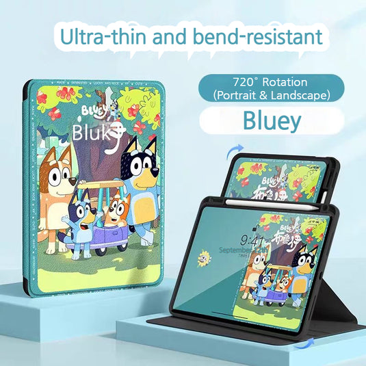 [With Pen Slot] Apple iPad Air 11-inch M2/M3 (2024/2025) Cute Cartoon Full-Protection Shockproof Case