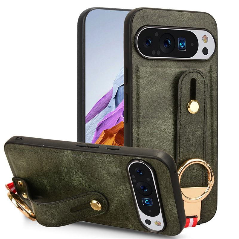 Load image into Gallery viewer, [With Wrist Stand] Google Pixel 9/Pro/XL - Business Full Covered Leather Shockproof Case
