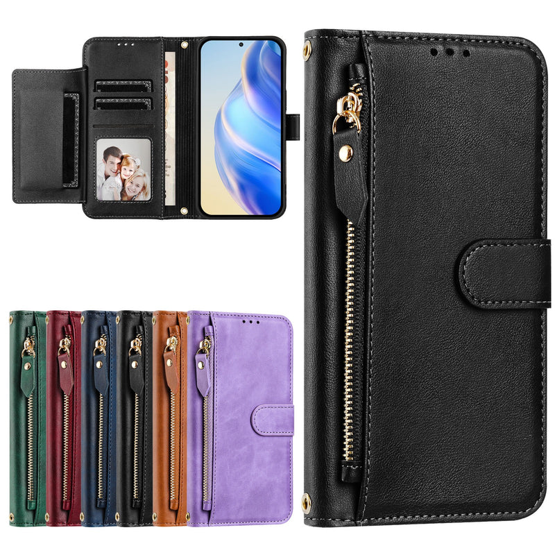 Load image into Gallery viewer, [With Card Slot] VIVO T3x 5G - Multi Functional Leather Magnetic Closure Filp Wallet Case
