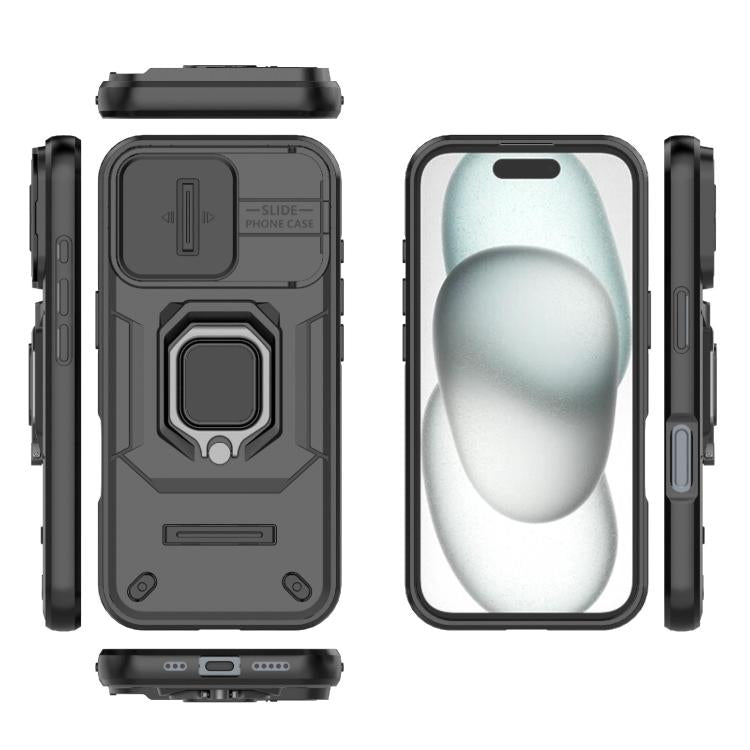 Load image into Gallery viewer, [With Lens Cover][Built-in Stand] Apple iPhone 17/Air/Pro/Max - Shield Shockproof Rugged Heavy Duty Case
