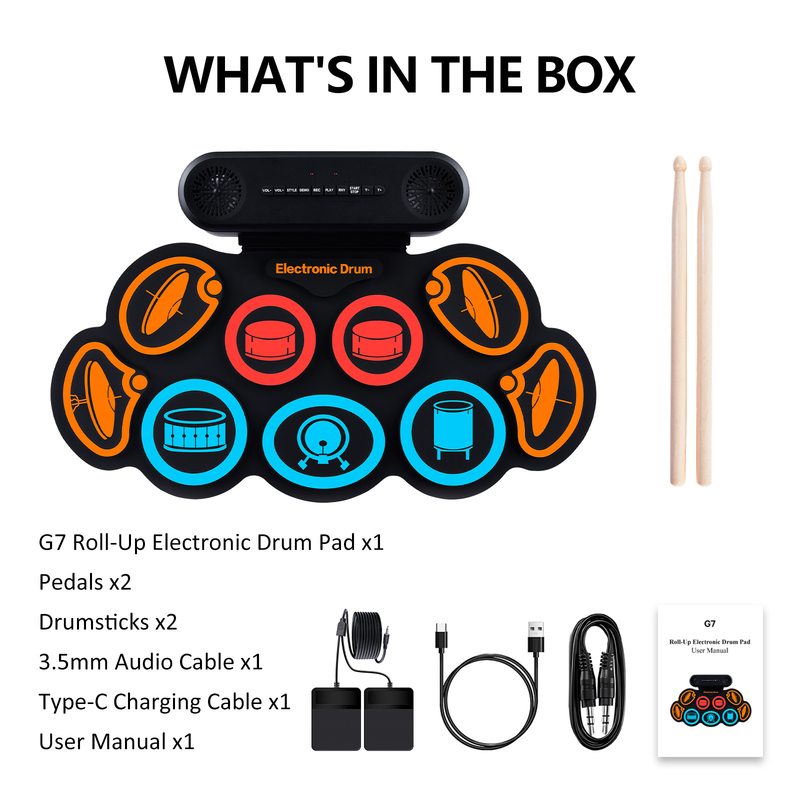 Load image into Gallery viewer, Kids Roll-Up Portable Electronic Drum Pad Kit - i-Station Mobile Phone &amp; Electronic Device Repair and Accessories

