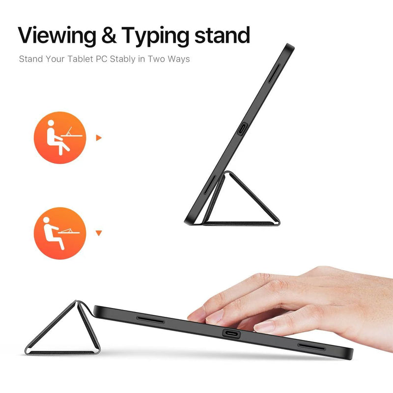 Load image into Gallery viewer, [With Pen Slot] Samsung Galaxy Tab S12 Plus (2026) 12.4" Premium PU Fabric Texture Shockproof Case
