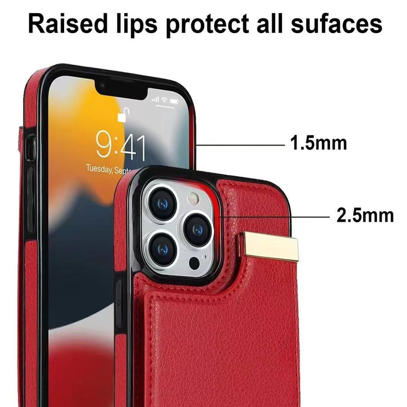 Load image into Gallery viewer, [With Card Slot] Apple iPhone 14/Plus/Pro/Pro Max Leather Minimalist Shockproof Wallet Series Case
