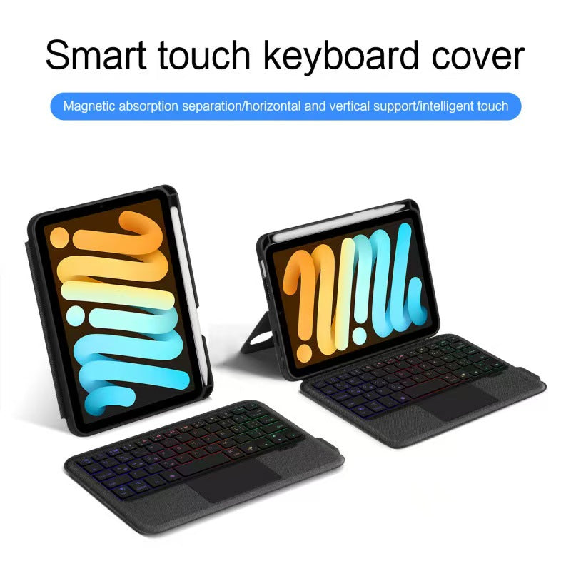 Load image into Gallery viewer, Apple iPad Mini 6/7 8.3&#39;&#39; 6/7th Gen (2021/2024) Smart Wireless Trackpad Keyboard Flip Case With Backlit
