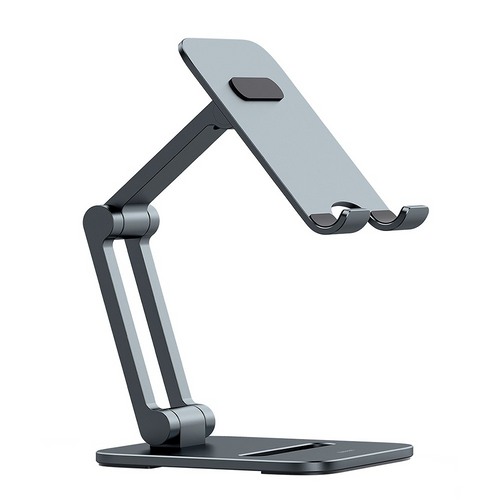 Baseus Desktop Biaxial Foldable Metal Stand For Tablets - Gray