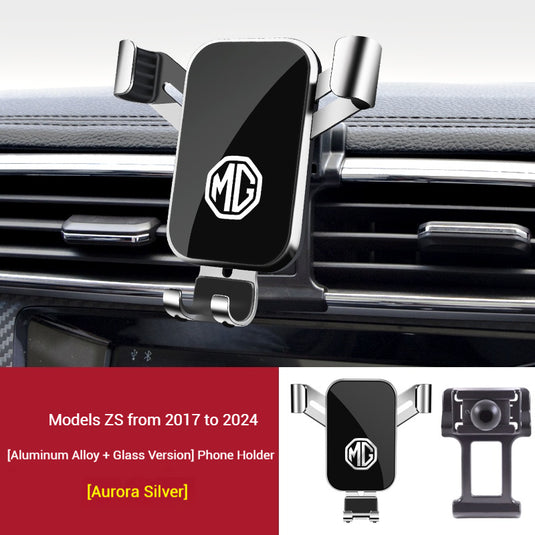 MG Aluminum Alloy + Glass Meterial Car Model-Specific Phone Mounts For ZS (2017–2024 models) - i-Station Mobile Phone & Electronic Device Repair and Accessories