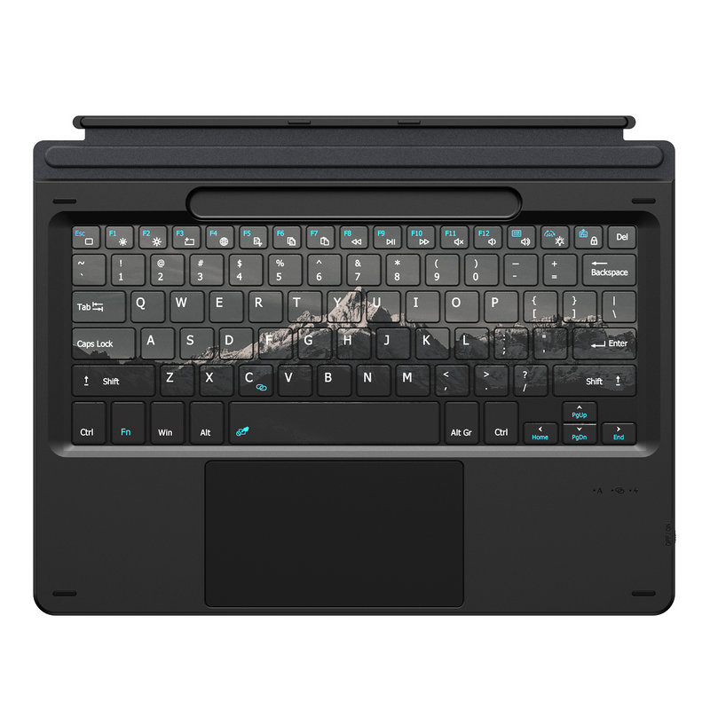 Load image into Gallery viewer, [With RGB Backlit] Microsoft Surface Pro 11/10/9/8/X Compatible Wireless Bluetooth Magnetic Touchpad Keyboard
