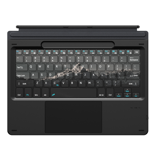 [With RGB Backlit] Microsoft Surface Pro 11/10/9/8/X Compatible Wireless Bluetooth Magnetic Touchpad Keyboard