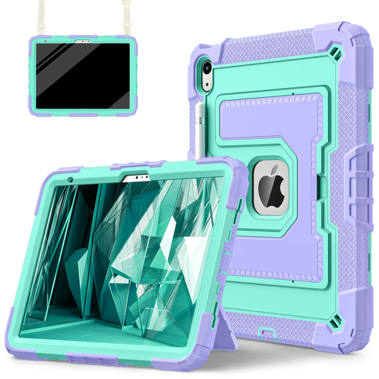 [Built-in Stand][With Shoulder Strap] Apple iPad Air 4/5 10.9'' 4/5th Gen (2020/2022) Kids Full-cover Heavy Duty Case
