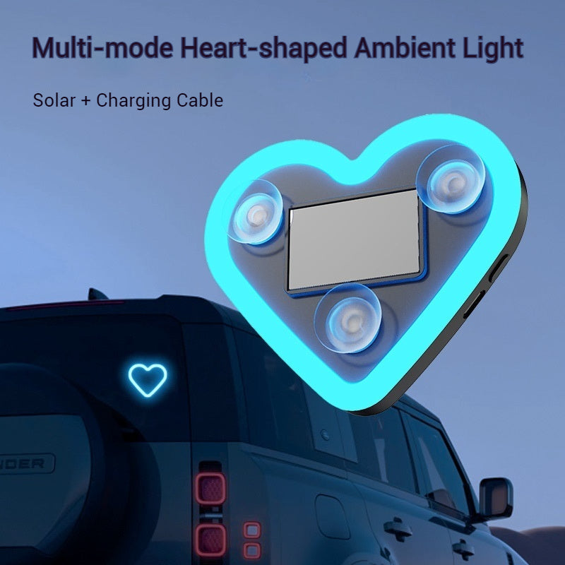 Load image into Gallery viewer, Triangle Window Heart-Shaped LED Neon Light for Car Interior Rear Windshield, Decorative Ambient Lighting - i-Station Mobile Phone &amp; Electronic Device Repair and Accessories

