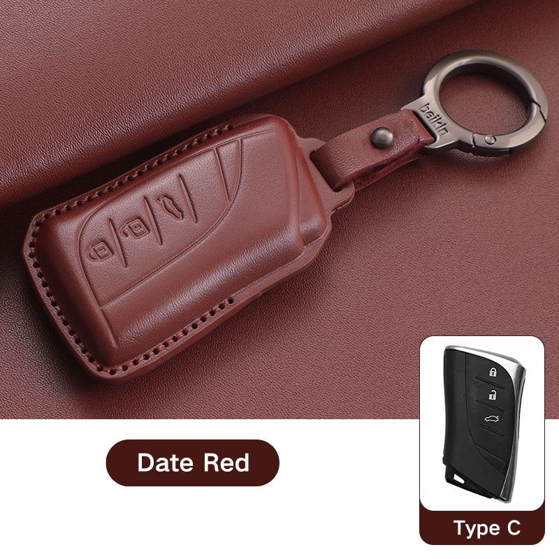 Load image into Gallery viewer, Lexus Full-wrap Genuine Leather Car Key Fob Case Cover For ES200, ES300H, RX300, RX350H, NX260, LX570, RX270
