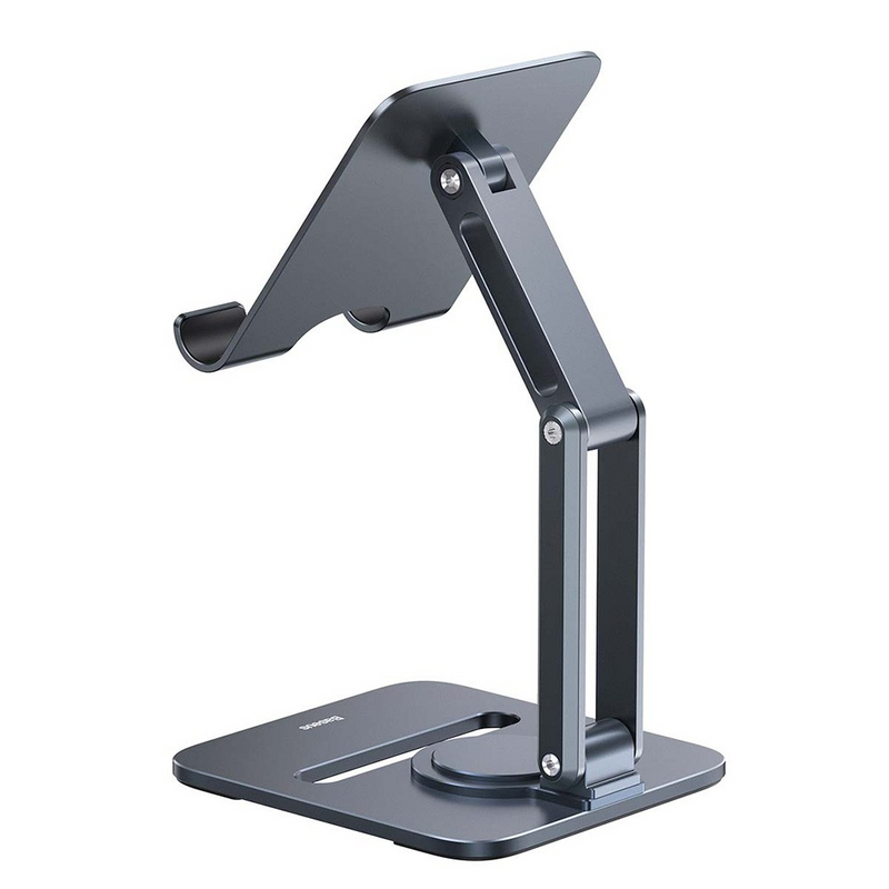 Load image into Gallery viewer, Baseus Desktop Biaxial Foldable Metal Stand For Tablets-Space Gray
